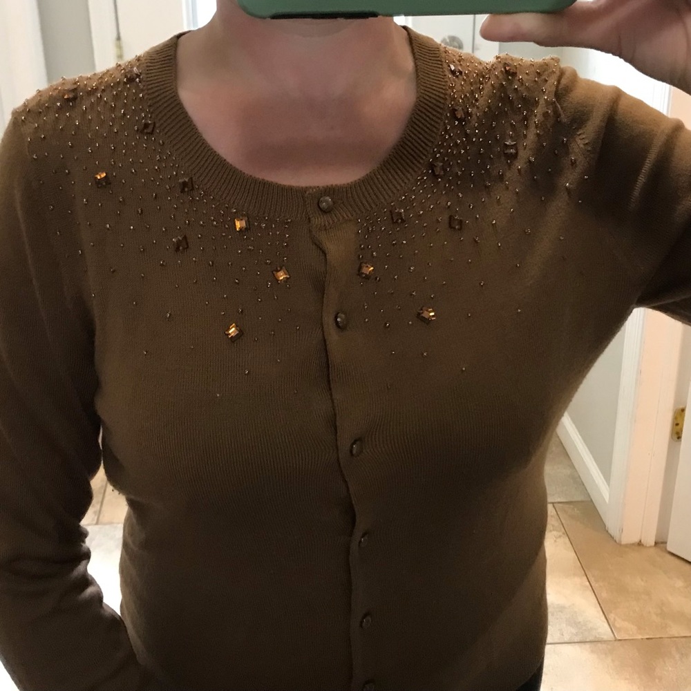 NY & Co. Vintage Cardigan Brown